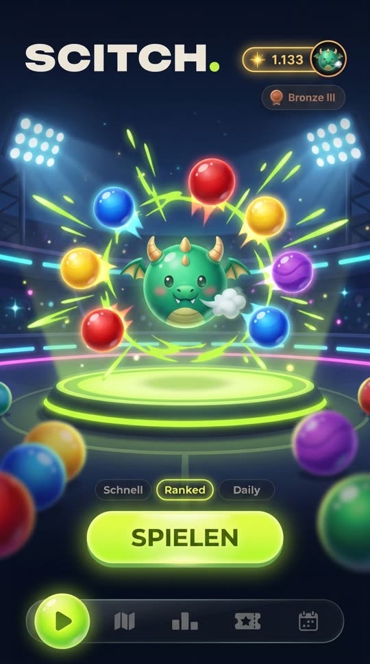 Konzept: Startseite als Titelbild mit Avatar im Kugelring